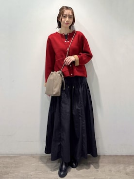 「オペークドットクリップ」｜OPAQUE.CLIPスタッフさん（レディース・161cm）の秋コーディネート