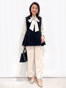 OPAQUE.CLIPスタッフさん（レディース・159cm）の春コーディネート