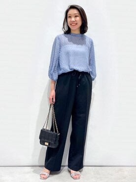 OPAQUE.CLIPスタッフさん（レディース・159cm）の春コーディネート