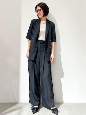 OPAQUE.CLIPスタッフさん（レディース・161cm）の春コーディネート