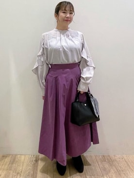 OPAQUE.CLIPスタッフさん（レディース・157cm）の秋コーディネート