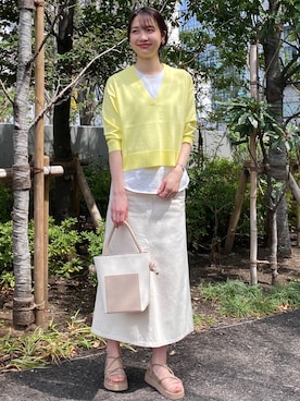 OPAQUE.CLIPスタッフさん（レディース・158cm）の春コーディネート