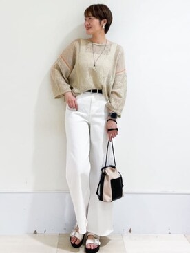 OPAQUE.CLIPスタッフさん（レディース・167cm）の春コーディネート