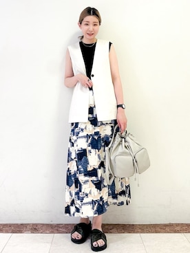 OPAQUE.CLIPスタッフさん（レディース・167cm）の夏コーディネート