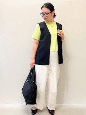 OPAQUE.CLIPスタッフさん（レディース・168cm）の夏コーディネート