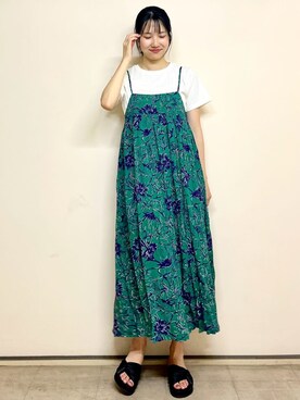 OPAQUE.CLIPスタッフさん（レディース・174cm）の夏コーディネート