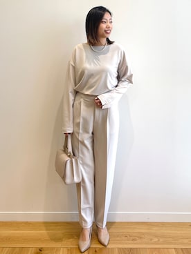 OPAQUE.CLIPスタッフさん(レディース・159cm)の冬コーディネート