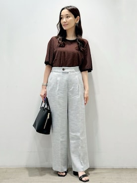 OPAQUE.CLIPスタッフさん（レディース・156cm）の夏コーディネート