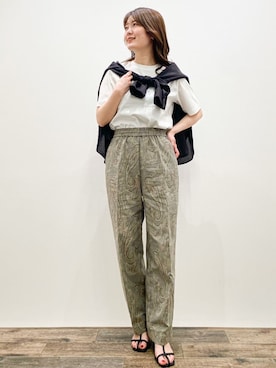 OPAQUE.CLIPスタッフさん（レディース・156cm）の春コーディネート