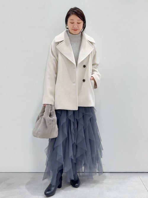 セール】ラッフルチュールイージースカート【洗濯機OK】（スカート