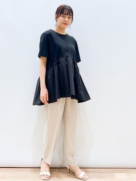 OPAQUE.CLIPスタッフさん（レディース・158cm）の夏コーディネート