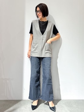 OPAQUE.CLIPスタッフさん（レディース・161cm）の夏コーディネート