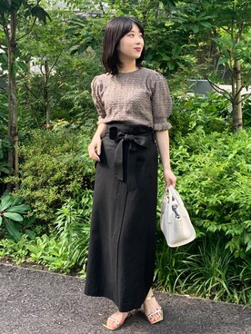 OPAQUE.CLIPスタッフさん(レディース・158cm)の夏コーディネート