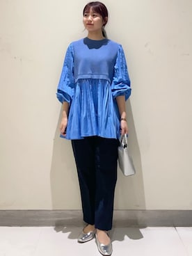 OPAQUE.CLIPスタッフさん（レディース・152cm）の春コーディネート