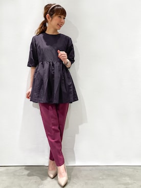 OPAQUE.CLIPスタッフさん（レディース・158cm）の夏コーディネート