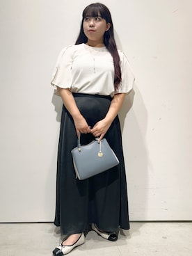 OPAQUE.CLIPスタッフさん（レディース・158cm）の夏コーディネート