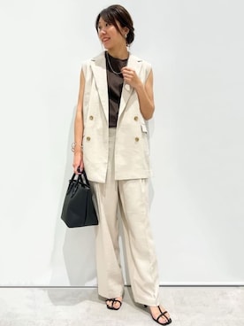 OPAQUE.CLIPスタッフさん（レディース・159cm）の夏コーディネート