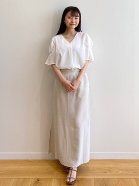 OPAQUE.CLIPスタッフさん（レディース・158cm）の春コーディネート