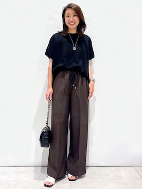 OPAQUE.CLIPスタッフさん（レディース・159cm）の夏コーディネート