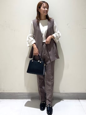 OPAQUE.CLIPスタッフさん（レディース・159cm）の秋コーディネート