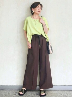 OPAQUE.CLIPスタッフさん（レディース・161cm）の夏コーディネート