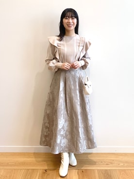 OPAQUE.CLIPスタッフさん(レディース・158cm)の冬コーディネート