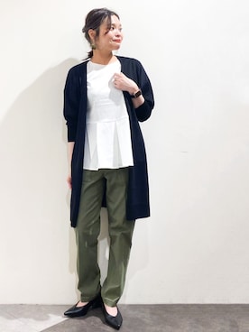 「オペークドットクリップ」｜OPAQUE.CLIPスタッフさん（レディース・158cm）の夏コーディネート