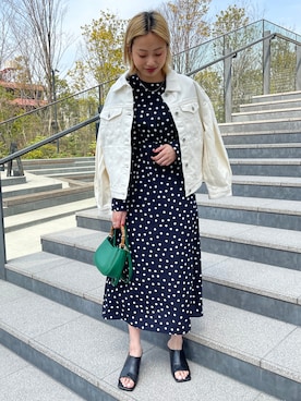 OPAQUE.CLIPスタッフさん（レディース・158cm）の春コーディネート