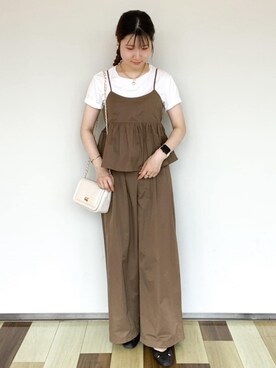 OPAQUE.CLIPスタッフさん（レディース・165cm）の夏コーディネート