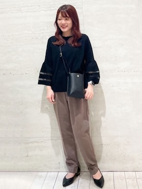 OPAQUE.CLIPスタッフさん（レディース・153cm）の秋コーディネート