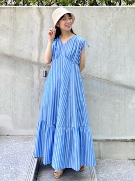 OPAQUE.CLIPスタッフさん（レディース・158cm）の夏コーディネート