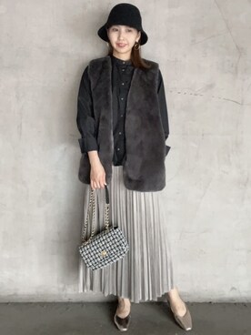 OPAQUE.CLIPスタッフさん（レディース・165cm）の秋コーディネート