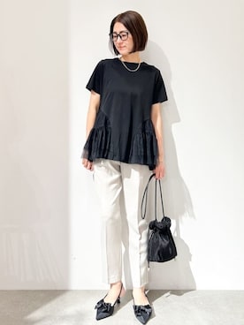 OPAQUE.CLIPスタッフさん（レディース・161cm）の春コーディネート