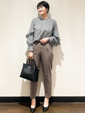 OPAQUE.CLIPスタッフさん（レディース・167cm）の夏コーディネート