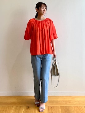 OPAQUE.CLIPスタッフさん（レディース・166cm）の春コーディネート