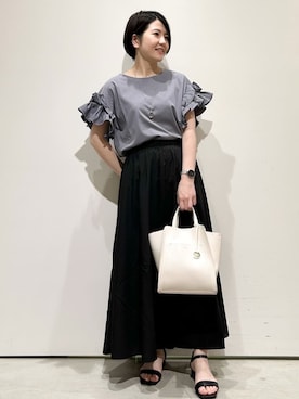 OPAQUE.CLIPスタッフさん（レディース・151cm）の秋コーディネート