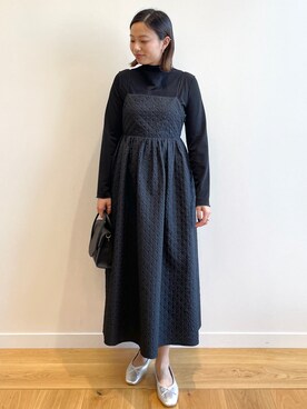 OPAQUE.CLIPスタッフさん（レディース・158cm）の冬コーディネート