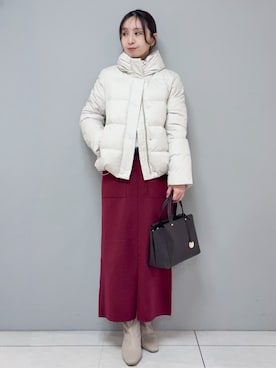 OPAQUE.CLIPスタッフさん（レディース・157cm）の冬コーディネート