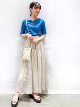 OPAQUE.CLIPスタッフさん（レディース・158cm）の春コーディネート