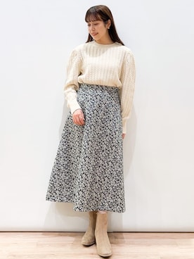 OPAQUE.CLIPスタッフさん（レディース・157cm）の冬コーディネート