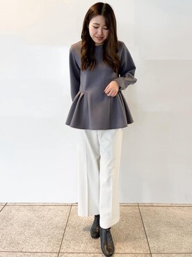 OPAQUE.CLIPスタッフさん(レディース・160cm)の冬コーディネート