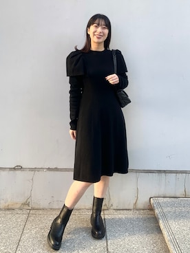 OPAQUE.CLIPスタッフさん(レディース・158cm)の冬コーディネート