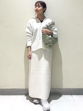 OPAQUE.CLIPスタッフさん（レディース・152cm）の冬コーディネート