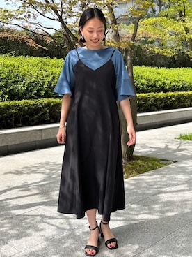 OPAQUE.CLIPスタッフさん（レディース・159cm）の夏コーディネート