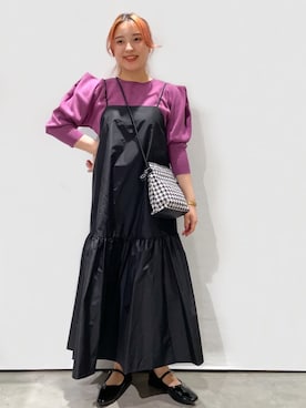 「オペークドットクリップ」｜OPAQUE.CLIPスタッフさん（レディース・158cm）の秋コーディネート