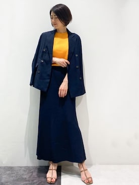 OPAQUE.CLIPスタッフさん(レディース・161cm)の春コーディネート