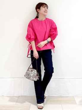 OPAQUE.CLIPスタッフさん（レディース・158cm）の春コーディネート