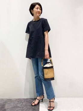 OPAQUE.CLIPスタッフさん（レディース・161cm）の夏コーディネート