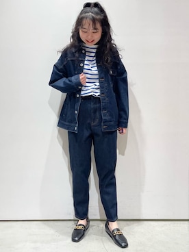 「OPAQUE.CLIP」｜「アイテム（ブルゾン）」を使った、OPAQUE.CLIPスタッフさん（レディース・158cm）の春コーディネート