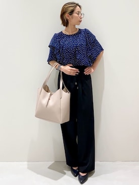 OPAQUE.CLIPスタッフさん（レディース・156cm）の夏コーディネート